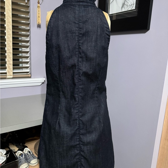7 for all Mankind denim ruffle dress. Size medium. - Picture 6 of 8